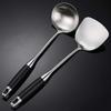 304 Stainless Steel Long Handle Soup Ladle - Anti-Scald, Perfect for Kitchen Serving and Stir-Frying
