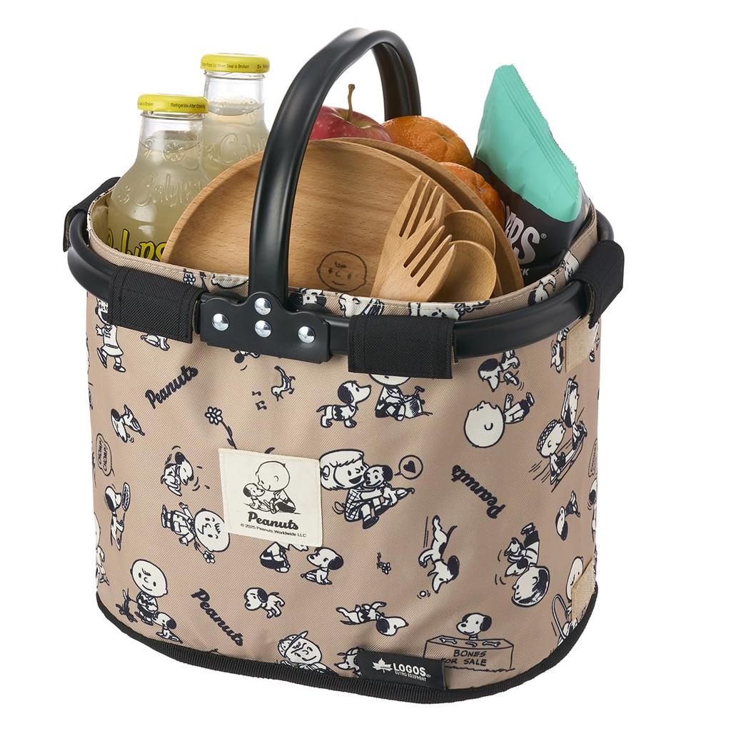 LOGOS SNOOPY (PEANUTS 75 years) Mini Semi-Luna Basket 86001141