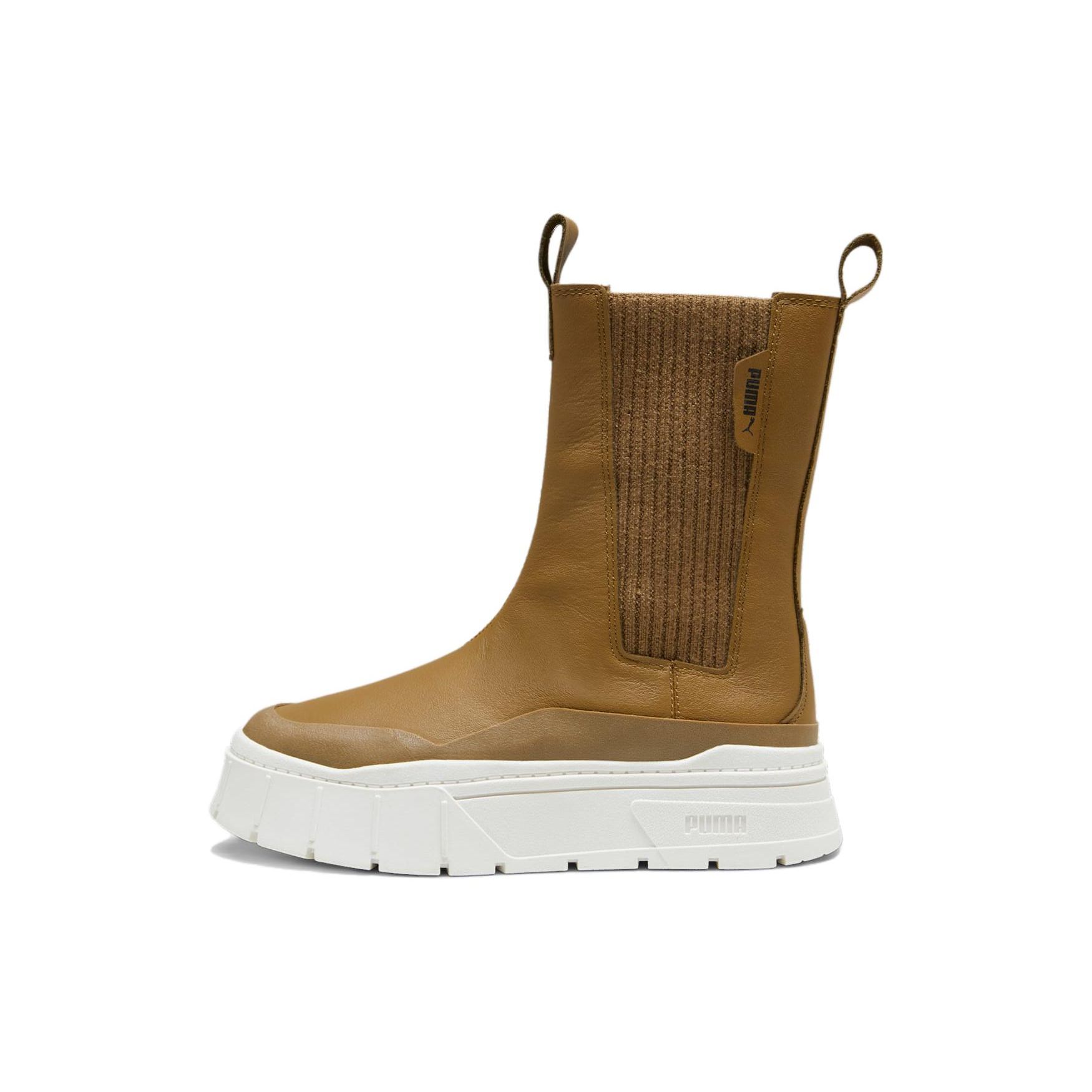 Puma Mayze Stack Chelsea Winter Boot Chocolate Chip Women Sneakers Brown 393201-02 37