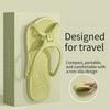 Foldable Travel Slippers Unisex EVA Flip Flops Hotel Non Slip Bathroom Indoor Outdoor Portable Lightweight Comfortable