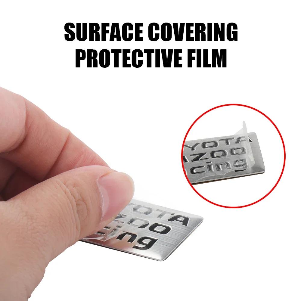 3D Aluminum GR GAZOO RACING Emblem, Auto Steering Wheel Side Body Trunk Fender Sticker for Yaris Prado Rav4 Prius