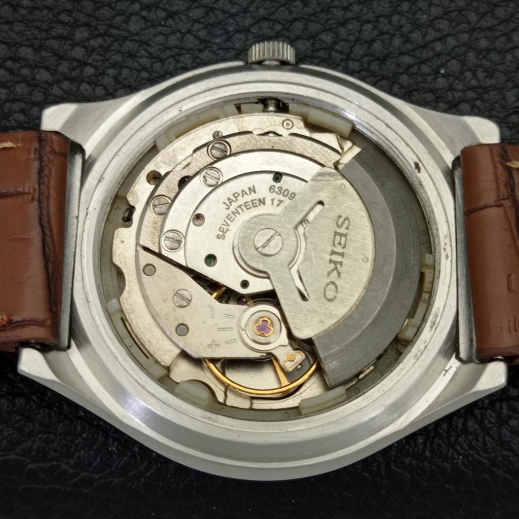 JAPAN VINTAGE SEIKO 5 AUTOMATIC 6309A MENS RED COLOR DIAL WATCH A700493-5 R203-a700493