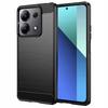 Case for REDMI NOTE 13 4G CARBON CASE BACK COVER BLACK + GLASS