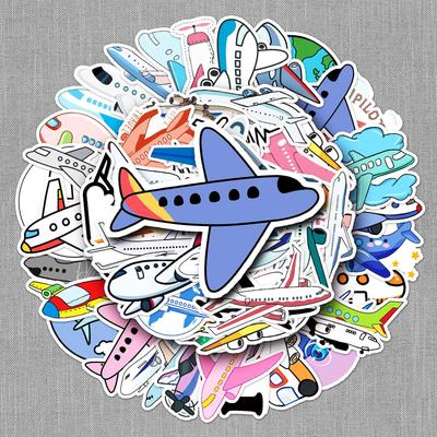 50 Waterproof Cartoon Stickers for Suitcases, Airplanes, DIY Water Bottles, and Phone Cases for Kids