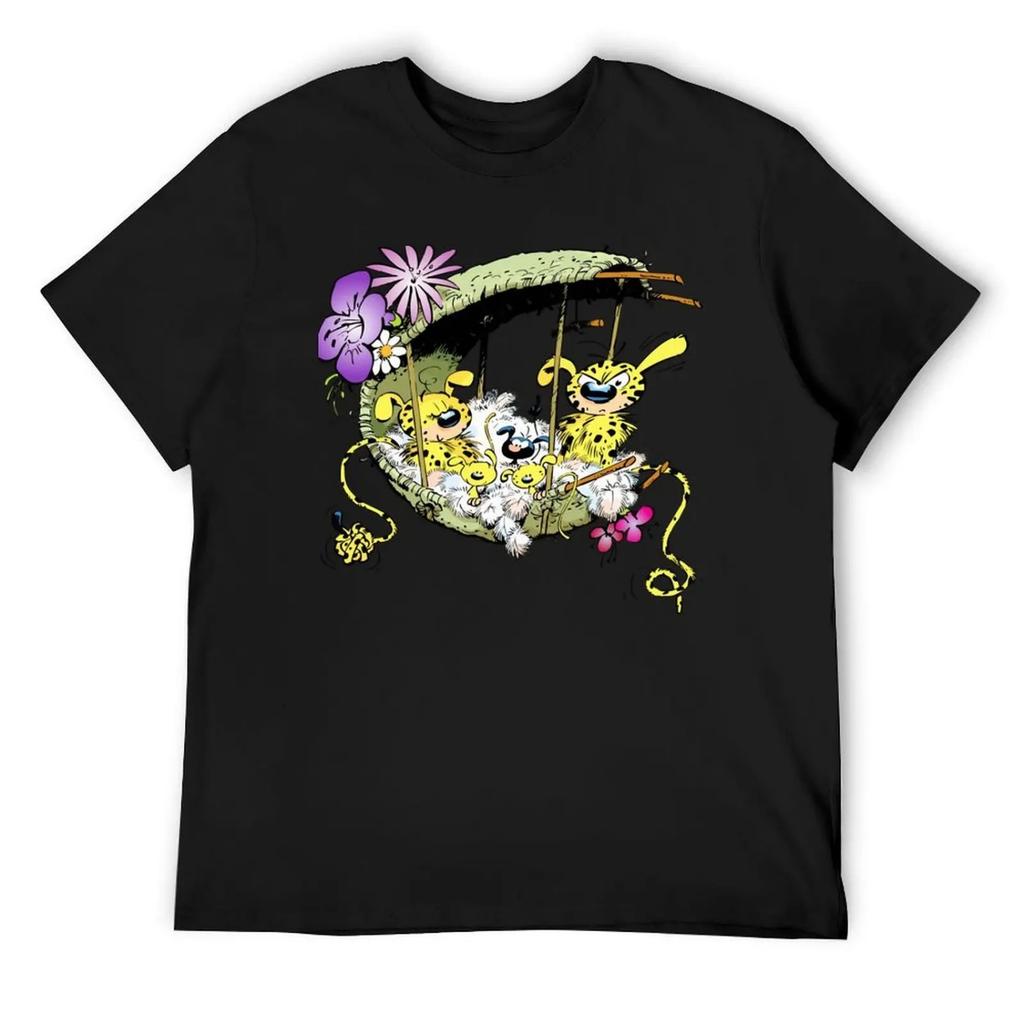Lover Gifts Spirou Marsupilami Fantasio Gifts Best Men T-Shirt Baggy Shirts Clothing Funny T-shirts Mens Graphic T-shirts