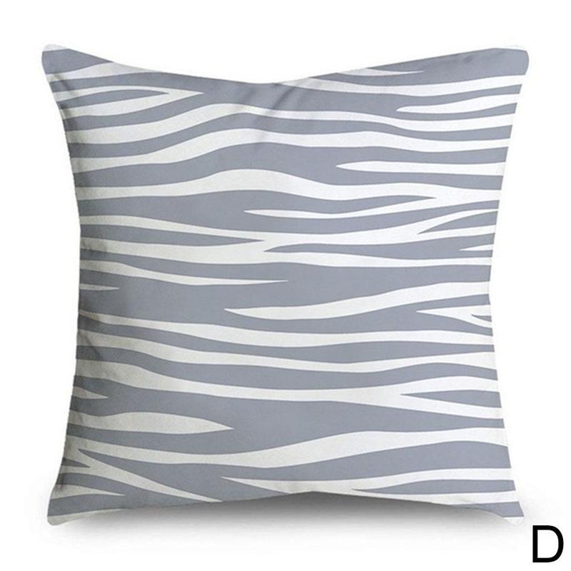 gray striped pillow cases