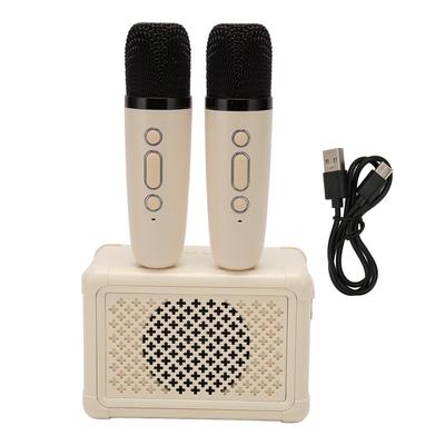 Wireless Karaoke Speakers Bluetooth5.0 Speaker with 2 Wireless Microphones Portable Karaoke Machine