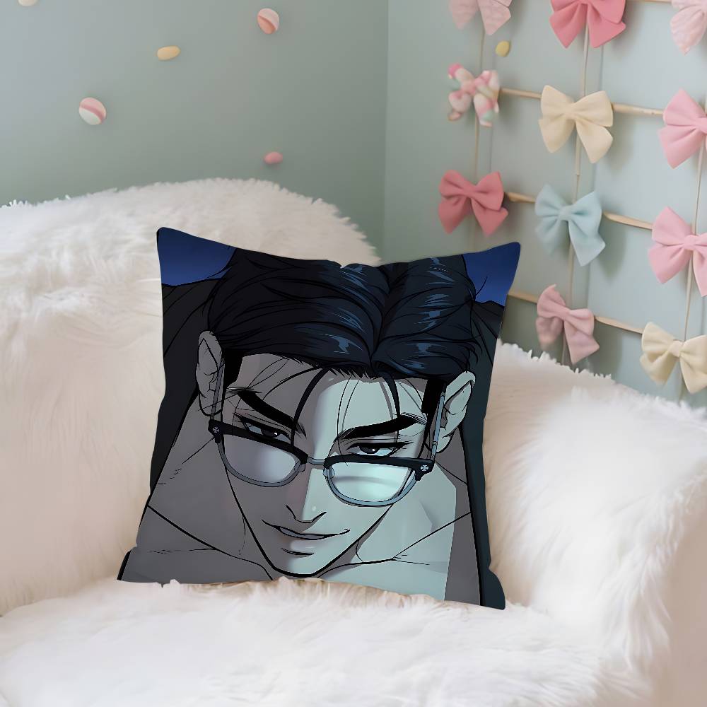 Manhwa Jjix Case Plush Fabric Soft Pillowcase Double Sided Print Cushion Cover Household Gifts