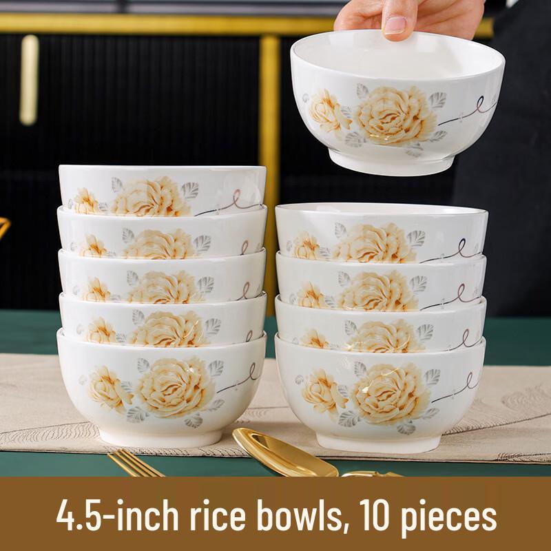 Zhi Shi National Beauty Peony Ceramic Dinnerware