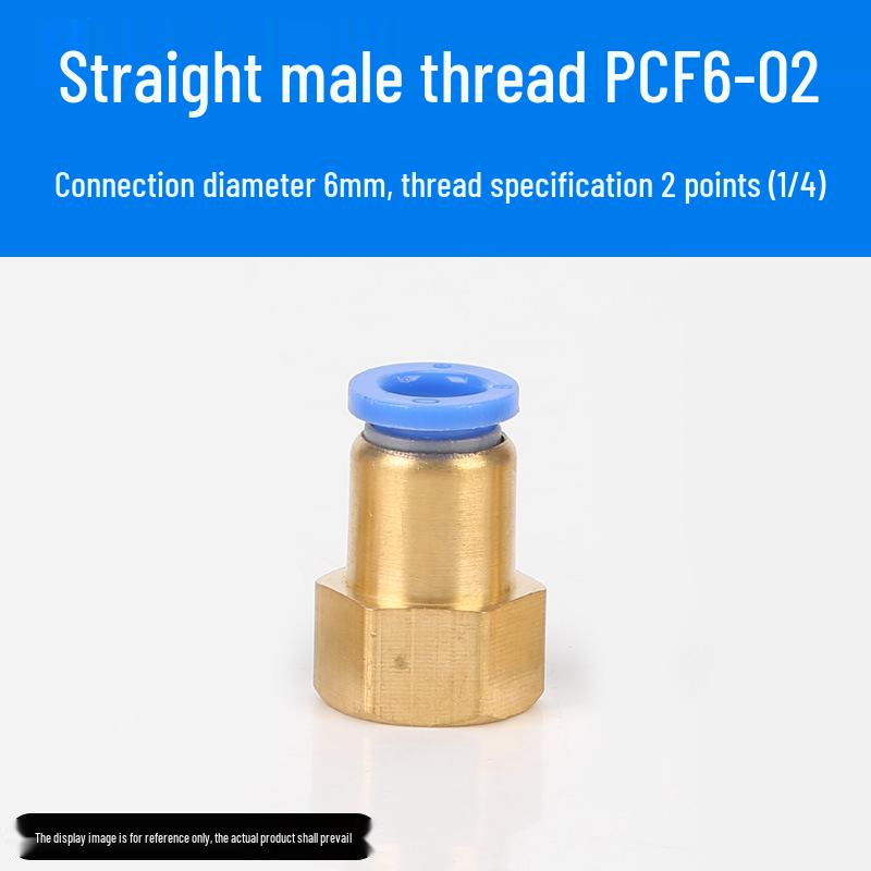 Trachea Connector PC8-02 Male Thread Quick Elbow Insert Pneumatic Throttle Valve