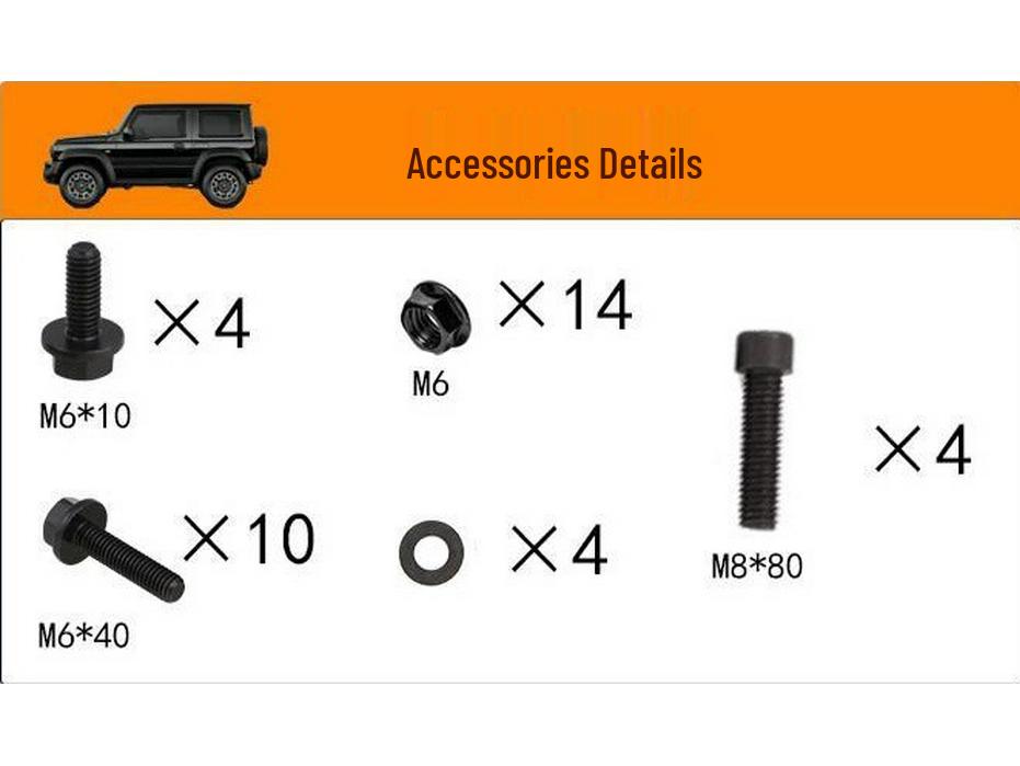 Jimny JB74 Adjustable Metal Spare Tire Cover for 3/5-Door Models
