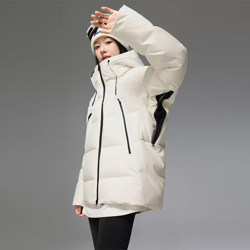 High Loft Winter Unisex Down Jacket - Extreme Cold Protection, Thick Short White Duck Down, Casual Outdoor Warmth