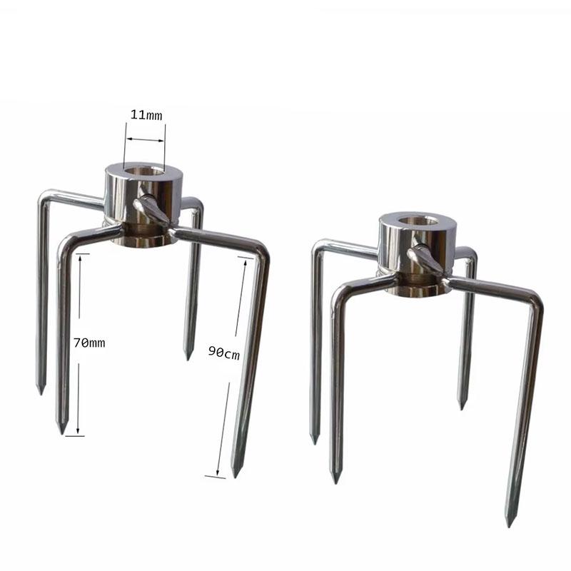 2Pcs Stainless Steel BBQ Rotisserie Forks Heavy Duty Grill Rotisserie Spit Meat Forks Fits 3/8-Inch 5/16-Inch Square Spit Rods