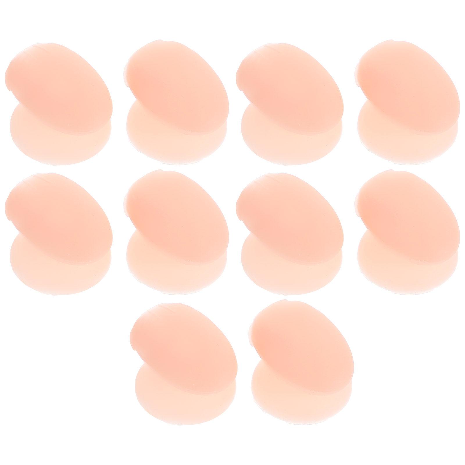 10Pcs Lip Brush Silicone Cover Protector Sleeve Makeup Brush Holder Anti-Lost Cap Travel Organizer Lip Protector розовый
