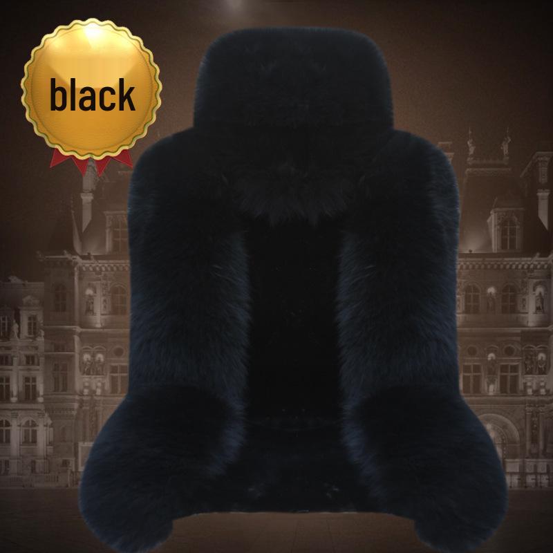 

Цілісна вовняна подушка на сидіння автомобіля - Плюшева хутряна зимова накладка