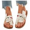 Plus Size Korean Style Non-Slip Flat Bow Beach Slippers for Women - New Summer Arrival
