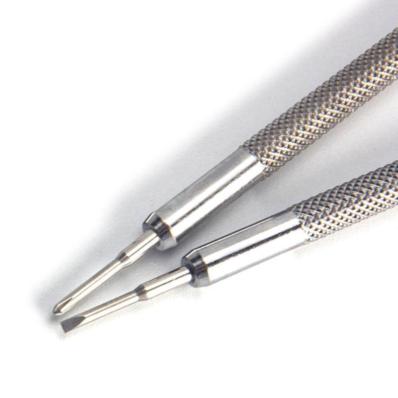 Nonslip Textured Screwdriver Sturdy Tool Steel Head Lightweight Aluminum Shaft Ideal For Clock Repair Projects
