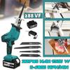4000rpm/min 288VF Cordless Electric Reciprocating Saw Variable Speed Metal Wood Cutting Tool 22980mAh Battery Electric Saw 1500W