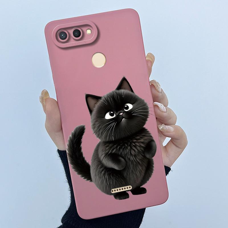 For Xiaomi Redmi 6 5 Plus 5A 4A 4X Case Advanced Sense Pretty Cartoon Flower Liquid Silicone Soft TPU Protective Back Cover Capa