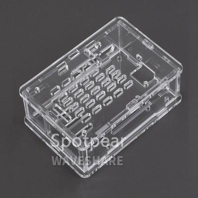 Raspberry Pi 5 Vollständig transparentes Acrylgehäuse mit Kühlkörperunterstützung