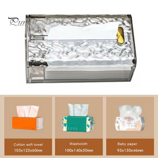 Tissue Box Wall-Mounted Tissue Storage Box Self-Adhesive Strong Load-Bearing Capacity Paper Towel Holder for Home