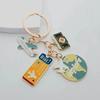 Cherry Blossom Keychain Cute Sweet Metal Pendant Accessories Airplane Kitten Alloy Pendant Fun