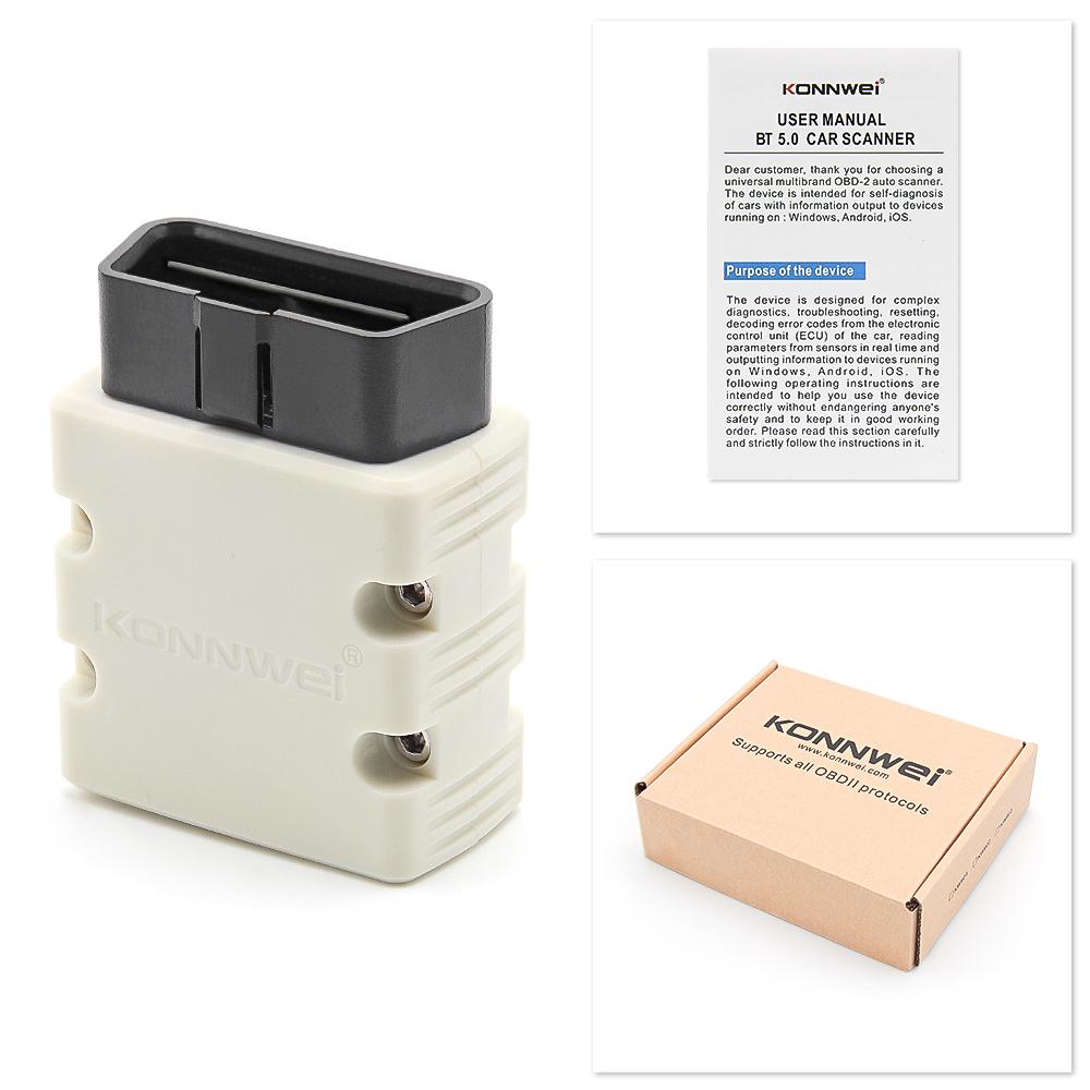 2026 KONNWEI KW902 ELM327 V1.5 Bluetooth 5.2 OBD2 Scanner Car Engine Diagnostic Code Reader for Android iOS Auto Scan Tool
