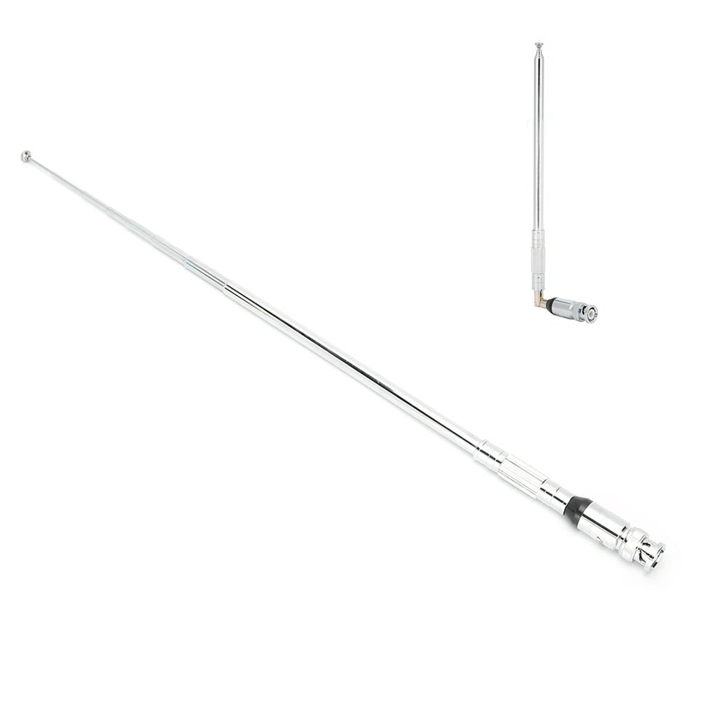 VHF UHF118‑136 Car Antenna Aerial Frequency Range Long Rod Bendable BNC Interface