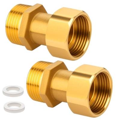 3 4 Inch Male X Female Thread Brass Threaded Adapters Leak Proof Plumbing Fitting Accessory Easy To Remove And Install