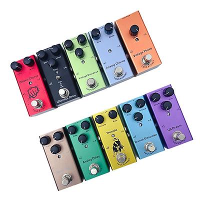 Overdrives Gitarrenpedal, Overdrives Gitarreneffektpedal mit hellem Ton, Gitarrenpedal in kleiner Größe für E-Gitarre