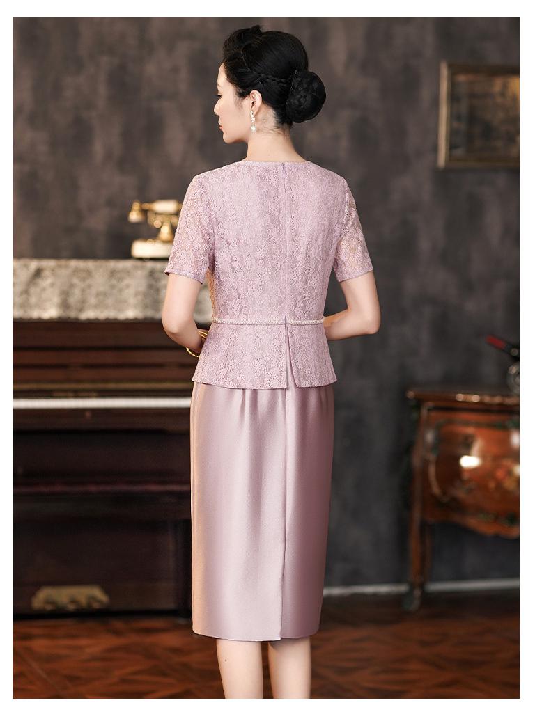Elegant 2025 Autumn Mother of the Groom Wedding Banquet Dress - Petite & Plus Size