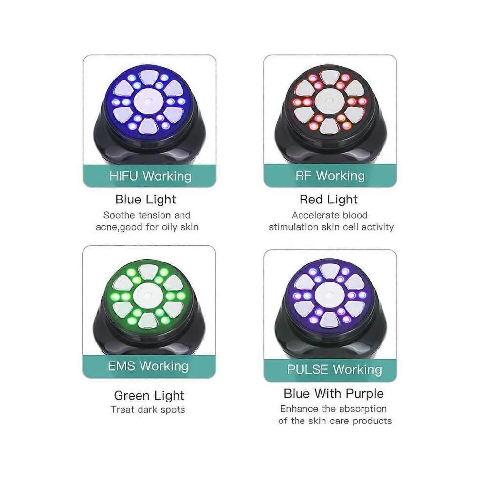(EU-Stecker) NEUES 4-in-1-Mini-HiFu-Ultraschall-RF-EMS-MFIP-Puls-Gesichtslifting-Hautstraffungs-Anti-Falten-Massagegerät SPA-Schönheitsgerät