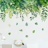 Green Leaf Wall Sticker Decoration for Living Room Bedroom Kids Room Removable Peel and Stick Vinyl Wall Art