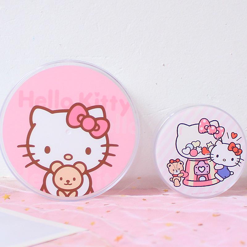 Transparent Cartoon Storage Box: Cute Round Organizer for Snacks, Candy, Gifts, or Cosmetics.