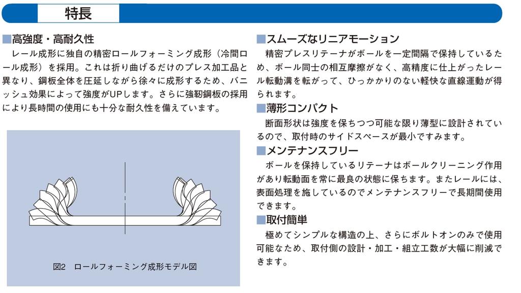 Nihon Slide Kogyo Slide Medium and Single Width Length Type Rail, Lightweight, Type, 27mm, 500mm, Pull-out S270-500C3