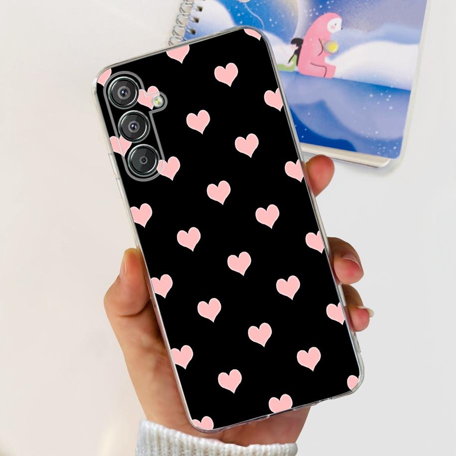 For Samsung Galaxy M15 5G Case SM-M156B Luxury Marble Clear Silicone Soft TPU Phone Cover For Samsung Galaxy F15 5G