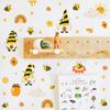 Honey Bumble Bee Gnome Window Clings Glass Wall Stickers Decals Decor for Spring Home Office Party Supplies