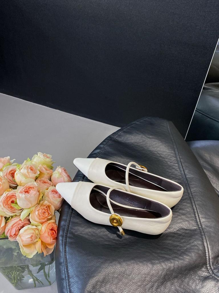 2025 Spring New Pointed Single Shoes Women's Splicing Chengdu Style Retro Women's Shoes Soft Soles Are Not Tired Feet Thick Heels High Heels