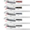 Damastmuster Kochmesser Küchenmesser Muster Scharf Japanisches Santoku Messer Hackmesser Tranchiermesser Massivholzgriff Cuchillos