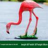 Fiberglass Flamingo Sculpture for Garden and Pond Decorations