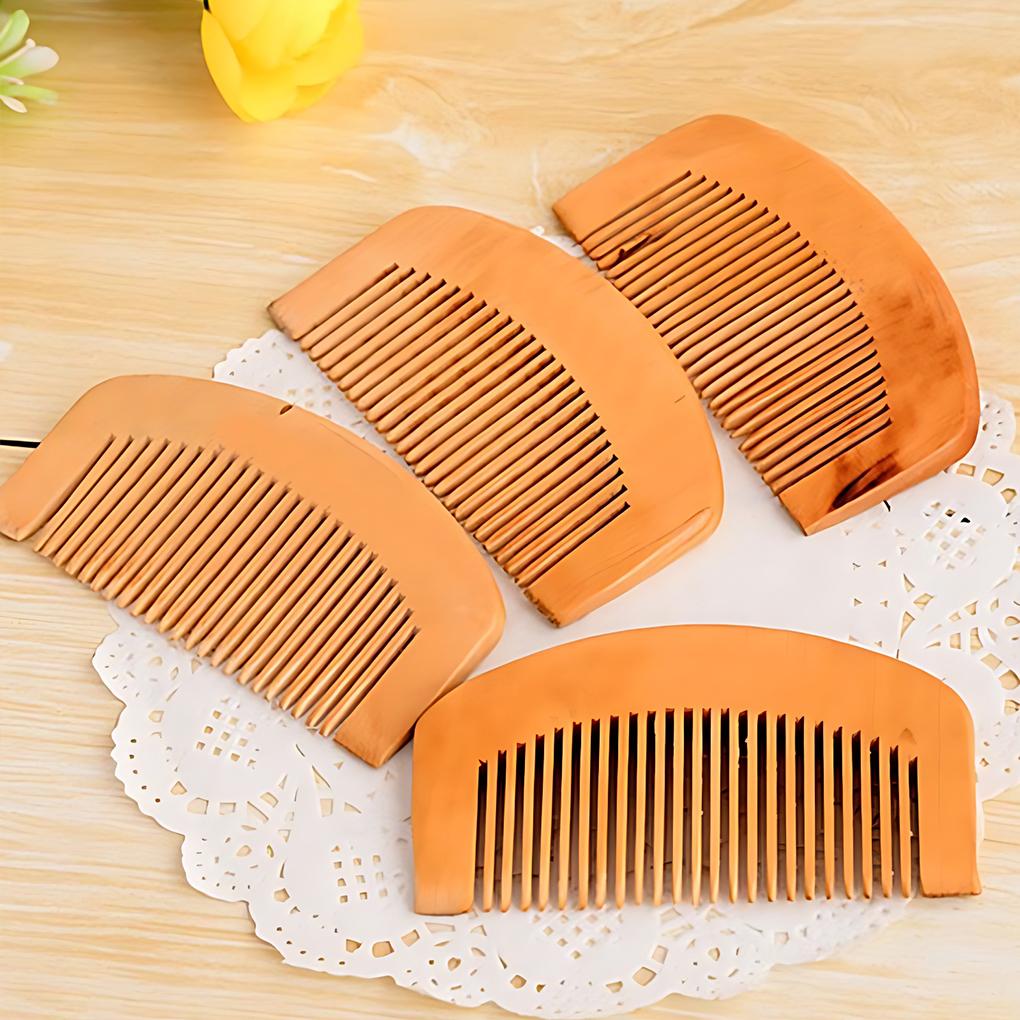 Wood Made Comb For Smooth Combing Natural Ingredients Massage Hair Care Tool Non-toxic Beards