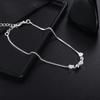 925 Sterling Silver Jewelry 18 Inch Heart Necklace