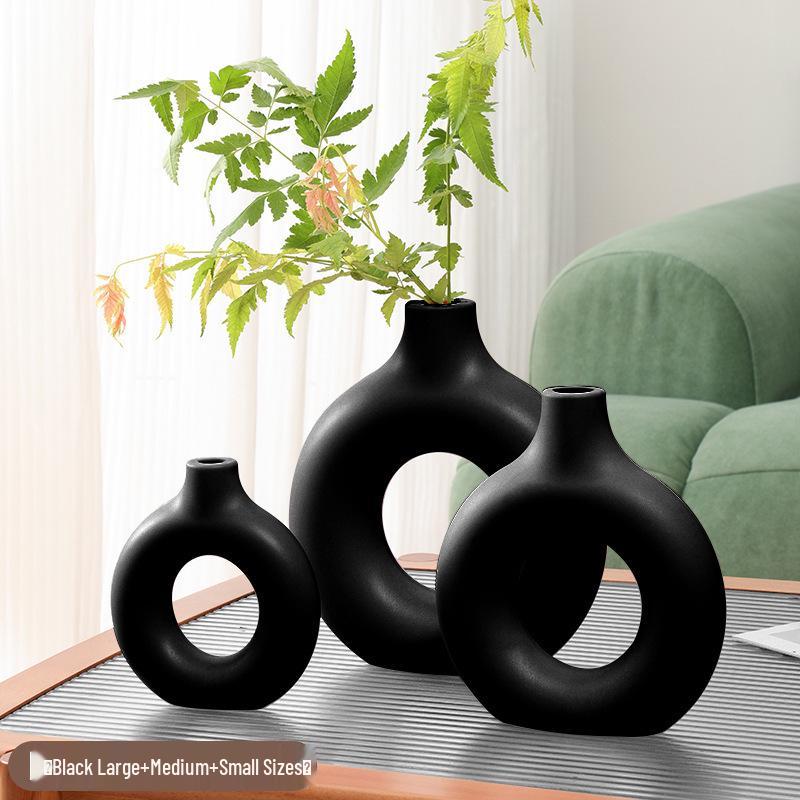Wabi-sabi Style Nordic Retro Vase for Elegant Flower Arrangements