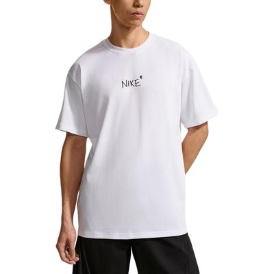 Sportswear T Shirts Men's White Crew Neck Moderate IV2646-100