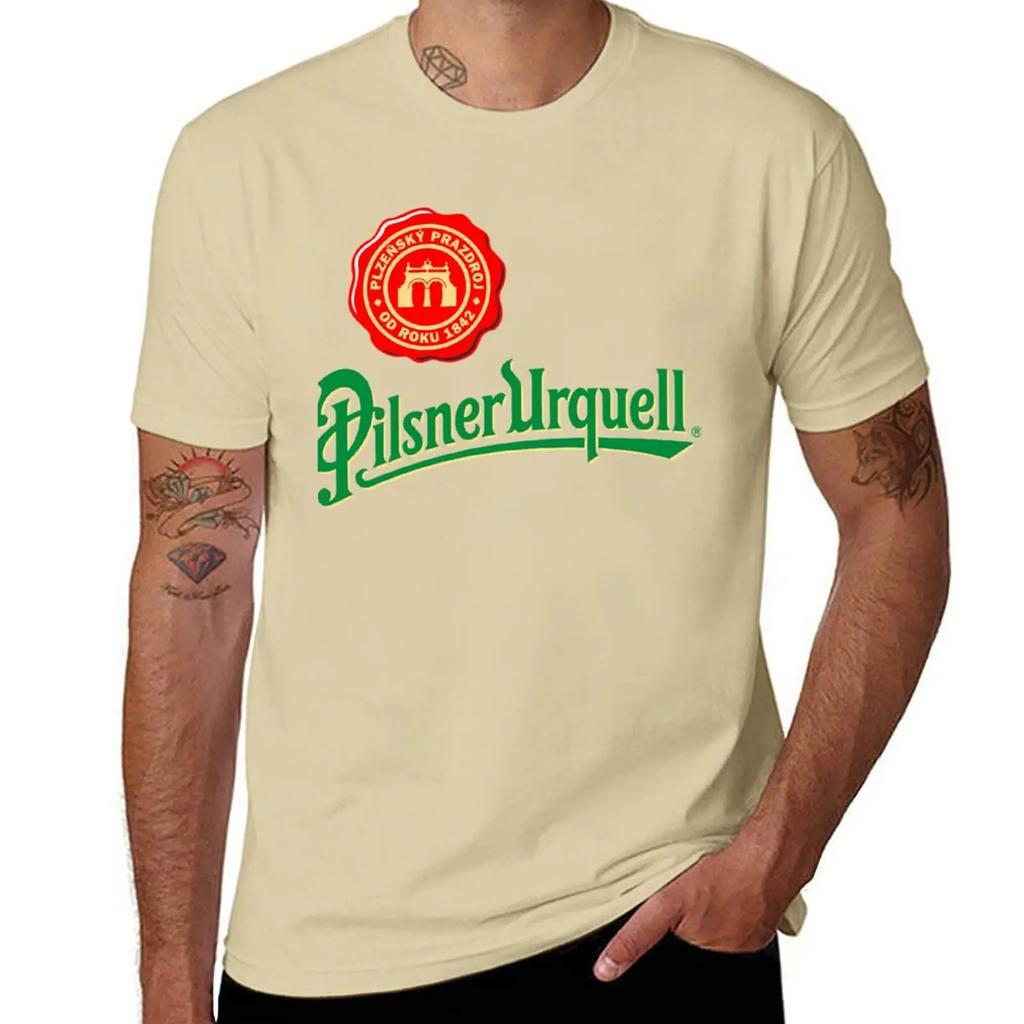 Neues Pilsner Urquell T-Shirt Übergroßes T-Shirt Lustiges T-Shirt Unisex Grafische T-Shirts Anime