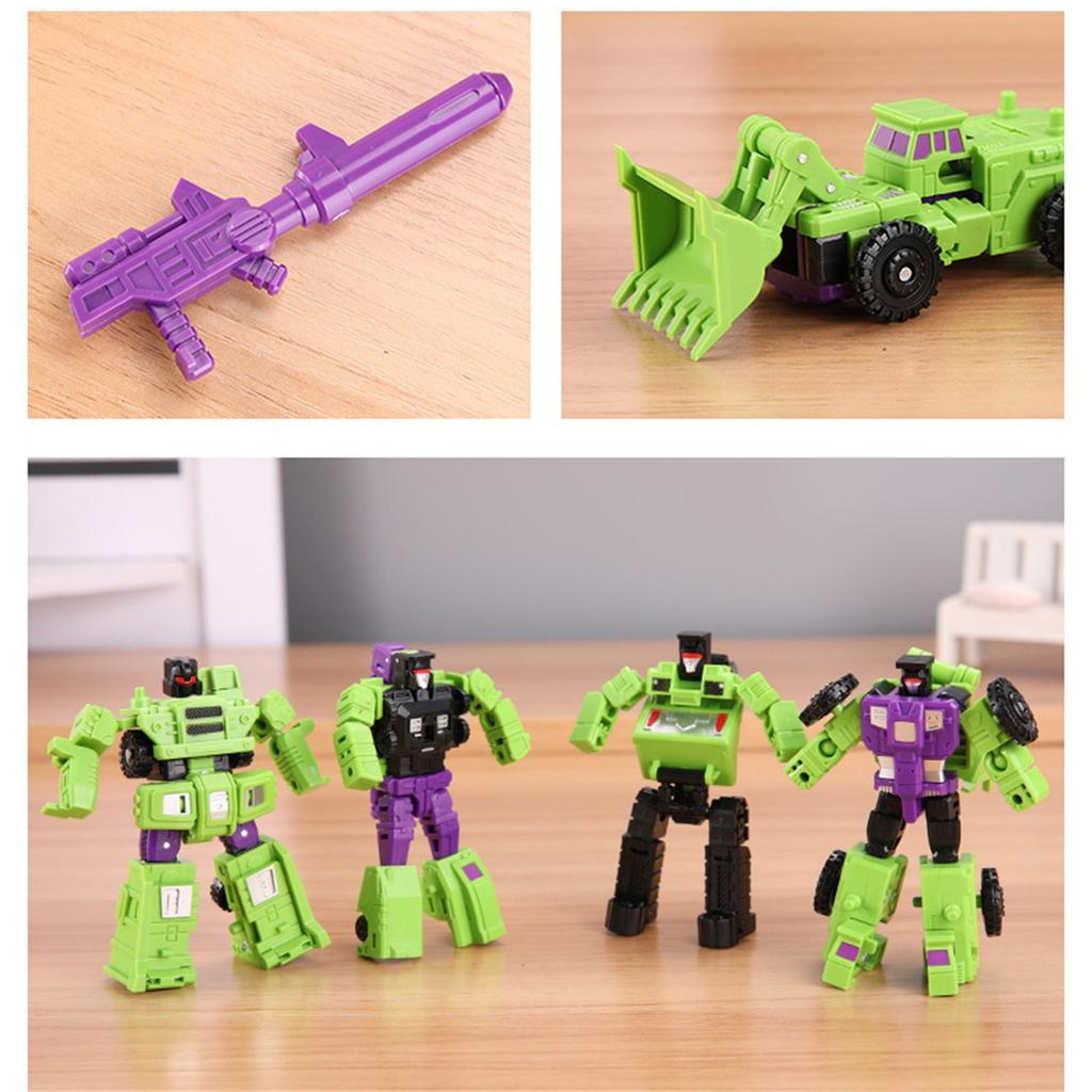 Deformation Toys 6 In 1 Mini Combiner Action Figure Robot Toys War for Cybertron Figure Gift Set
