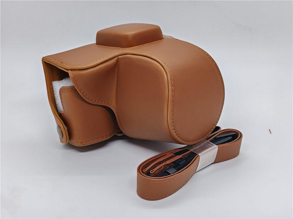 Torba/pokrowiec na aparat z PU skóry dla Olympus EPL7 EPL8 EPL9 E-PL7 E-PL8 E-PL9 Pełne pokrycie korpusu z paskiem