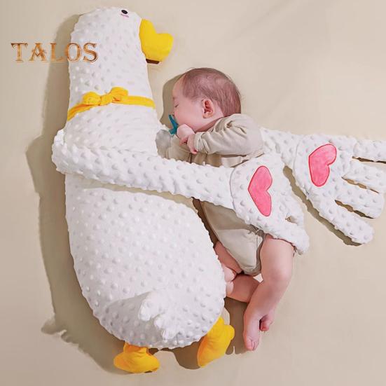 Polštářek Baby Patter s dálkovým ovládáním a funkcí vyhřívání Tvar husy Pomůcka na spaní pro miminko Zklidnění emocí Úzkost Opěrka na paži Dětské uklidnění