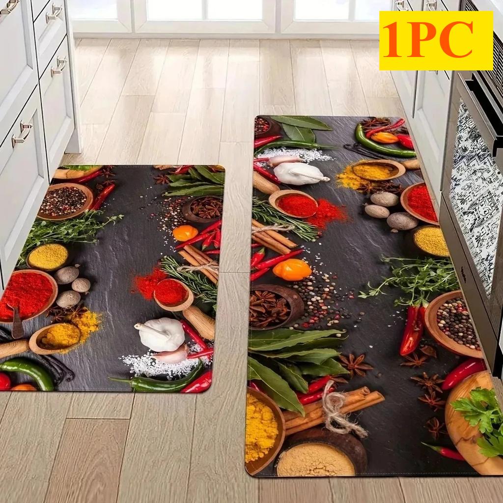 1PC Cute mat fox pattern Door Mats Kitchen Rugs Non-Slip Pop design Bathroom Rugs Bath Mat Carpet for Home Sink Laundry Decor