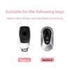 For Mercedes Benz Key Fob Cover, Bling Gold/Silver White Tpu Key Case With Keychain, Car Key Protector For C/E/S Class, Glc/Gle